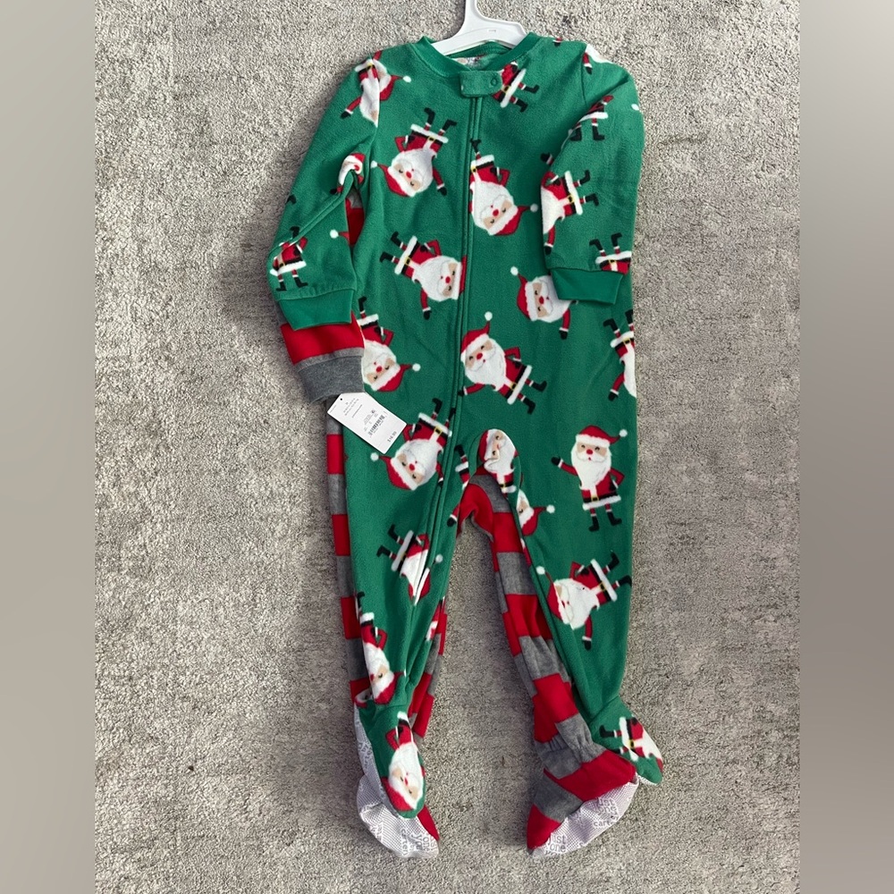Santa Pajama Onesie 2 piece Set